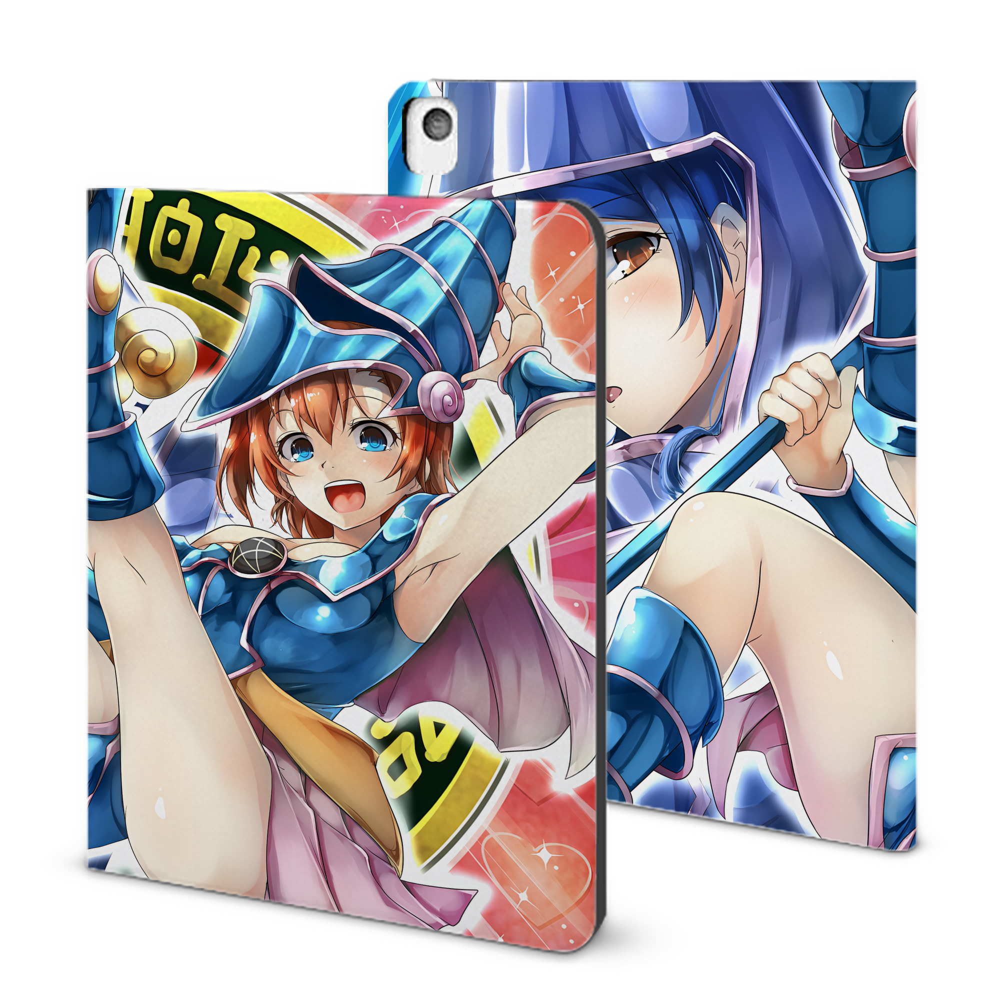 （画像用） 遊☆戯☆王 Yu-Gi-Oh! IPadケース ペンホルダー付き ブックスタイルデザイン
